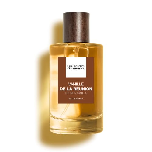 Les Senteurs Gourmandes - Vanille de la Réunion - Eau de Parfum Femme 100ml - Notes Bergamote Pomme et Vanille - 86% d’Origine Naturelle - Made in France
