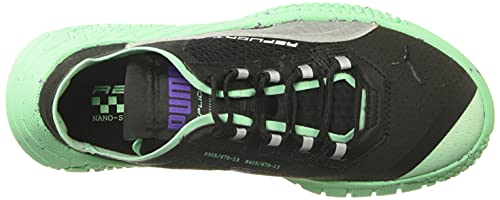 PUMA PUMA Men's Replicat-X Sneaker, Blackgreen Glimmer Silver, 14 M US