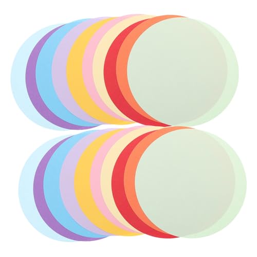 Papier coloré rond à plier Veemoon : 300 cercles souples et résistants