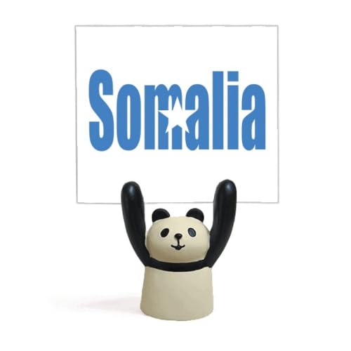 Porte-nom drapeau Somalie panda un cadeau souvenir pour passionnés