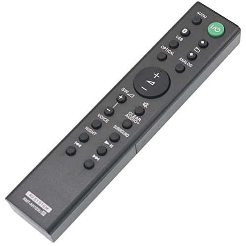 VINABTY RMT-AH103U Replacement Remote Control Fit for Sony Sound Bar HTCT80 HTCT80BT SACT80 HT-CT80 HT-CT80BT SA-CT80 SS-WCT80 SS-WH9 HTC-T550W HTCT550W HT-CT180 SA-CT180 SA-WCT180 SSWCT80 - Image 2