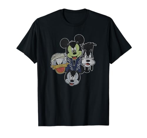 T-shirt Halloween Mickey Disney pour costume de groupe en coton