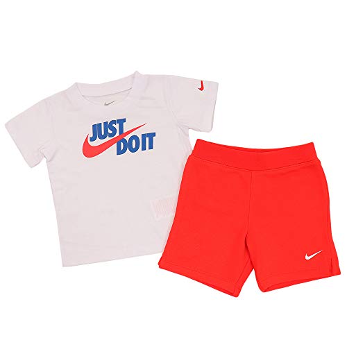 Nike Completo Bambino Bianco/Rosso Corallo