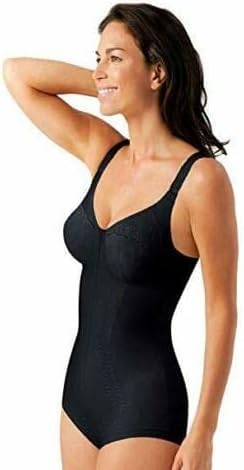 Generico PLAYTEX Body Modellatore 2858 Regina di Quadri – Coppe C e D – Contenitivo ed Elegante – Nero/Beige – INTIMOEGIDIO