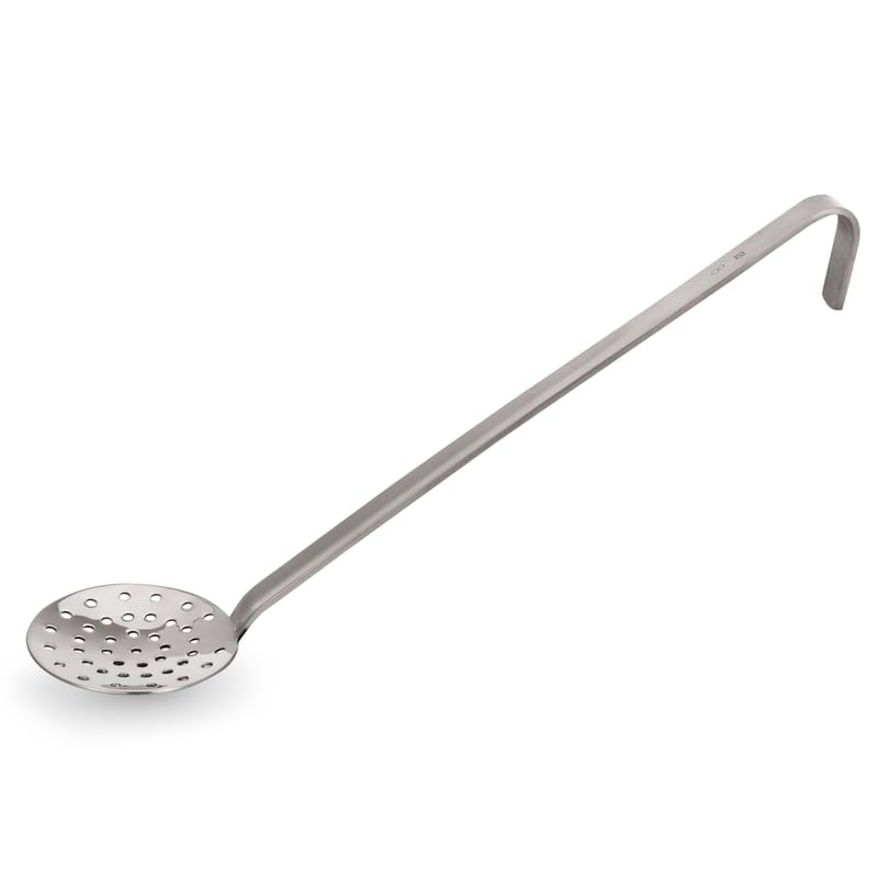 8 espumaderas de 38 cm, diámetro de 14 cm, Gastro, acero cromado y níquel plateado