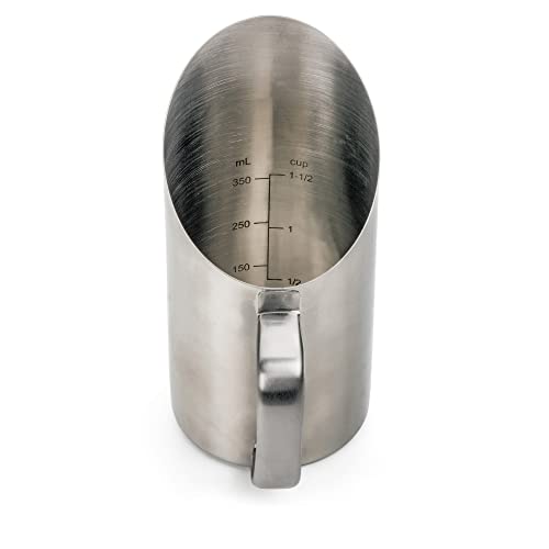 Rsvp International Endurance Kitchen Collection Measuring Tools, Dishwasher Safe, Scoop & Measure, Stainless Steel #TOP8