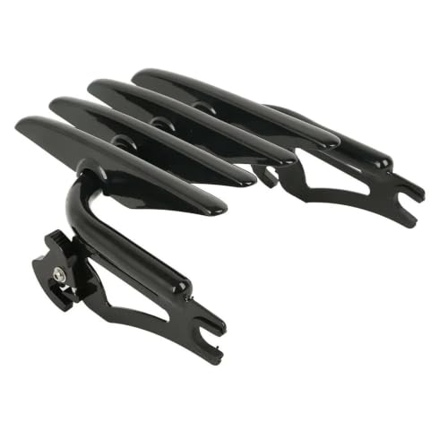 Porte-bagages arrière moto finition noire premium pour Road Glide et Street Glide 2009-2024