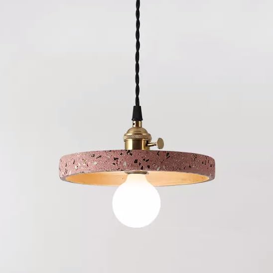 Lámpara colgante vintage para mesa de comedor con diseño de piedra natural de estilo nórdico
