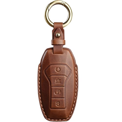 Funda de cuero para llave BYD en piel premium para Tang y Yuan EV 4
