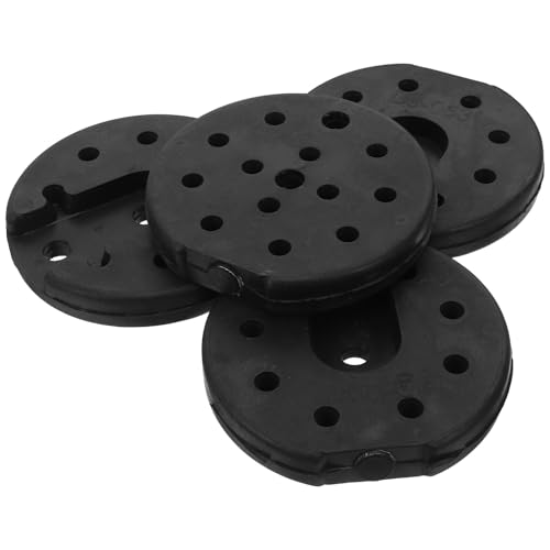FUNNETOYU 4 Piezas Base para Lámpara de Bloques Pesados de Plástico Resistentes la Humedad Estabilidad Mejorada para Proyectos DIY y Uso Hogar y Oficina