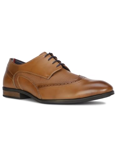 Image of Bata LEAP EMB Mens Formal Shoe in Tan Light Brown