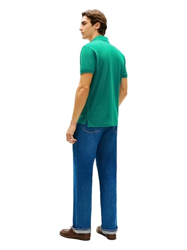 Image of Tommy Hilfiger Men's Short Sleeve Polo Shirts in Classic Fit with Stretch and Organic Pique Cotton