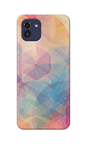 Image of PRINTFIDAA Printed Hard Back Cover Case for Samsung Galaxy A03 Back Cover (Crumpled Paper Design) -1803