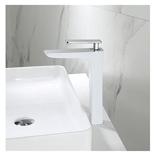 Robinet de lavabo en laiton noir et or anti-fuite pour vasque à poser