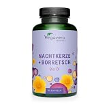 BIO NACHTKERZENÖL & BORRETSCHÖL Kapseln Vegavero ® | Hoher Anteil an Omega 6 Fettsäure GLA Gamma Linolensäure | Evening Primrose Oil & Borage Seed Oil | 100% Bio | Vegan | 90 Kapseln