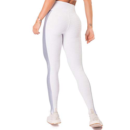 Legging Let'sgym Botanical Jacquard Branco - G