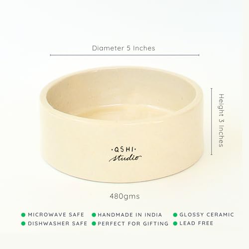 Image of Twin Heart Breakfast Bowl | Dishwasher Microwave Safe | Adorable Ceramic Bowl | Cute Valentine Heart Printed Patterned Dessert /Breakfast /Soup /Ice Cream Small Bowl (Multiclour 2)