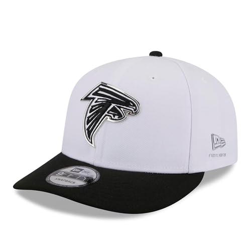 New Era Mens White/Black Atlanta Falcons 2026 NFL Draft Pre-Curved 9FIFTY Snapback Hat