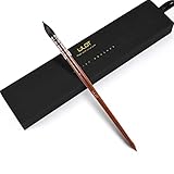 Professionelle Aquarellpinsel Eichhörnchenhaar Künstler-Mopp mit runder Spitze und feiner Spitze Malpinsel für Acryl Tinten Gouache Tempera Bastelfarben (#4)