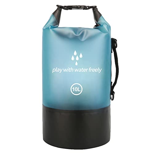 Kafeiya Bolsa Estanca,Dry Bag,Bolsas Estancas Multiuso,Bolsas Secas A Prueba De Agua,para Kayak Acampada Canotaje Senderismo Natación Actividades Al Aire Libre,10 L(Azul) Cover