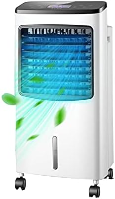 Portable Air Conditioners Warm And Cold Tower Fan With 8L Capacity Water Tank Include Ice Crystal Boxes Oscillating With Remote Control And Touch Control 12-Hour Timer With Wheels Pedestal Fan 29.9 In