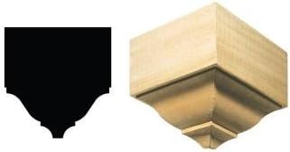 Small Outside Corner Crown Connector 2-3/8 in x 2-1/64 in x 4-1/8 in
