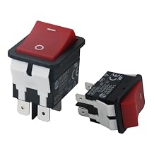 Air Compressor Rocker Switch for DeWalt D55168 D55146 D55167&Rocker Switch 4Pin 20A 250V,Compatible with Air Compressor & Welding Machine Replacement Part N043321 for Household Appliances