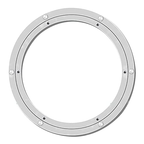 Plato Giratorio Lazy Susan de Aluminio, Cojinete de aleación Aluminio for Plato Giratorio, Resistente, Plateado, Varios tamaños(600 Mm)
