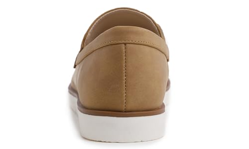 Image of FEVERSOLE Women's Comfort Penny Loafer Geniune Leather Insole Flexible Walking Driving Shoes