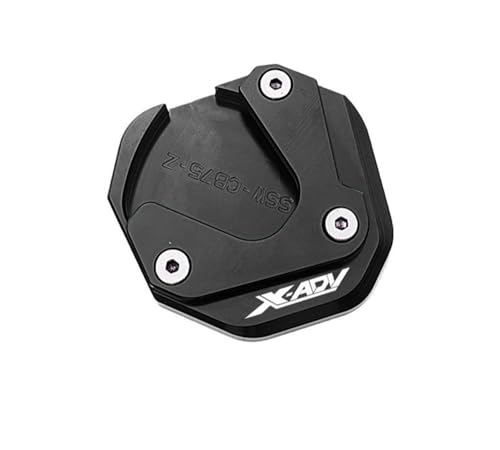 �̂��߂� �z���_ X-ADV 750 XADV750 2017-2023 2024 2025 CNC �I�[�g�o�C�L�b�N�X�^���h�T�C�h�X�^���h�����p�b�h�����L�΂��v���[�g(For Black)