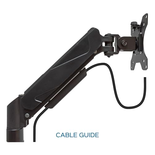 Unykach UK1479 - Supporto Universale Da Scrivania Con Doppio Braccio Per Schermi Fino A 32" Con Molla A Gas, Girevole, Vesa Max 100 X 100 Mm - 6