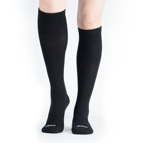 Image of ja vie 80% Merino Wool Ultra Soft 15-20mmHg Graduated Compression Socks for Women & Men