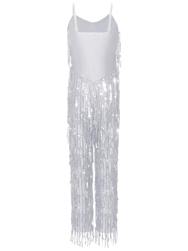 Combinaison de fête filles Choomomo à franges fluides style disco rétro - 4