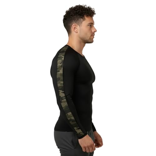 Image of NINQ Half Sleeve Compression T-Shirt - Men's Athletic & Sports Tights for Fitness Gym