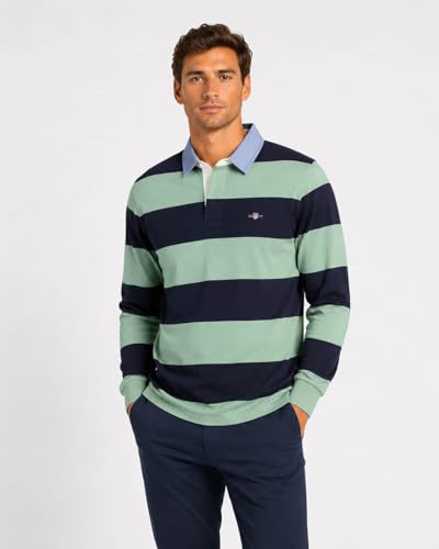 GANT REG Chambray Stripe Heavy Rugger – Ansicht 2