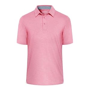 EKLENTSON Men’s Polo Shirts Summer Short Sleeve Quick Dry Work Golf Tops Athletic Casual Collared T-Shirt with 3 Buttons