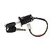 Zxpjkyu Ignition Switch Lock Cylinder Lock Multipurpose on Off Key Starter Switch Power Locks for E Bike Tricycle ATV Moped Supplies, 4 Cable