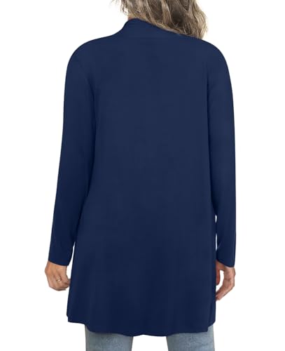 Image of Anymiss Womens Long Cardigans Spring Lightweight Jackets S-2XL Knit Kimono
