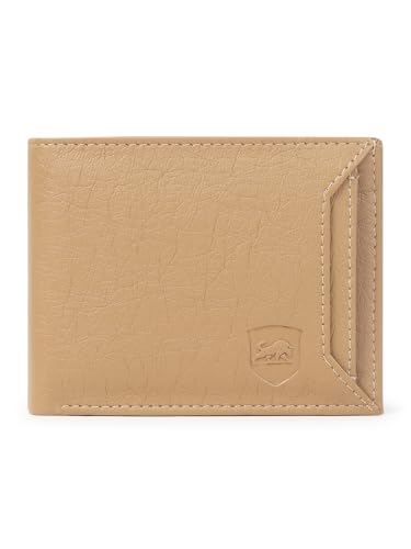 Image of SAMTROH Pu Leather Wallet for Men, Beige