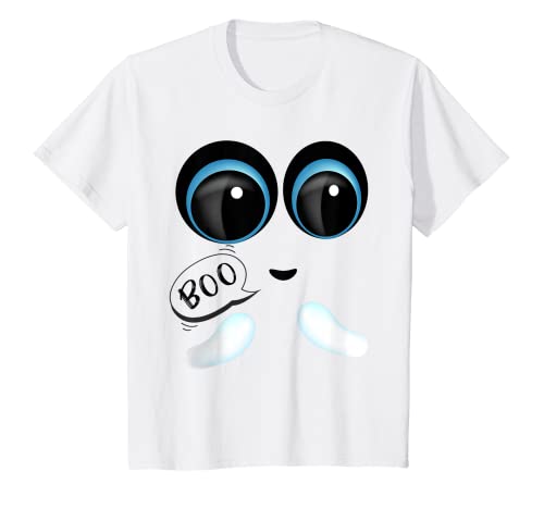 Bambino Fun Ghost Face Boo Bow Carino Halloween per bambini Ragazza Ragazzo Maglietta