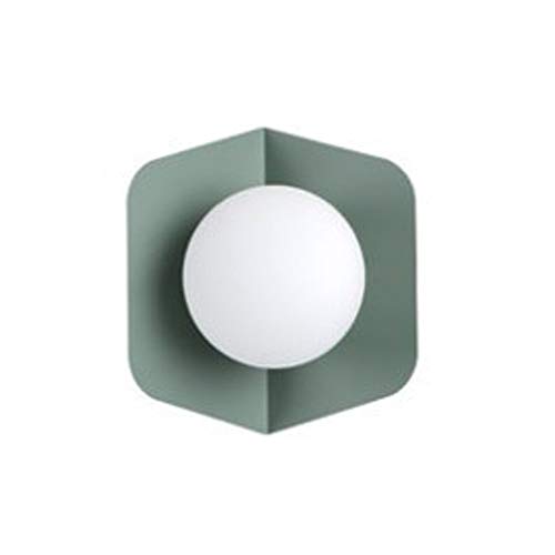 Lámpara de pared LED interior que ahorra energía y decora tus ambientes en color verde