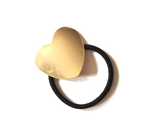Fashion Jewery Haarband Haarbänder Haargummi Dekoband Kopfband Haarschmuck elastisch Zopfhalter Herz Herform (Gold) Cover