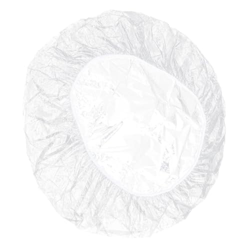 TOYANDONA Nappe Ronde Transparente en Pvc Extensible 180 Cm Diamètre, Housse de Table Extérieure Anti-huile et Anti-poussière, Protection Ajustable avec...