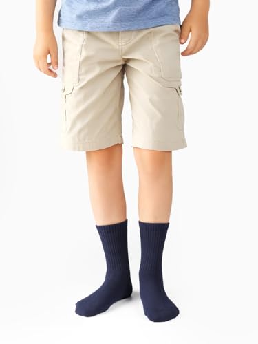 Image of COTTON DAY Unisex School Kids Boys Girls Soft Combed Cotton Athletic Socks