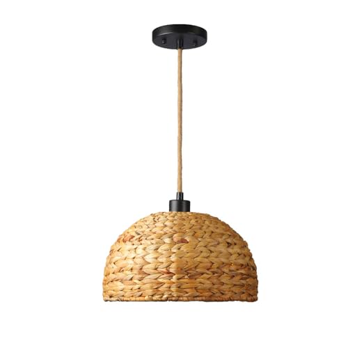 Suspension tissée dôme de ferme luminaire naturel réglable 1m