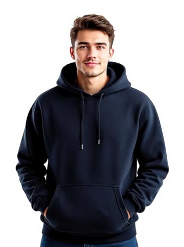 Image of Glowic Men's Hoodie | Oversized Stylish Sweatshirt for Winter Wear | Trendy Casual Hoodie for Men | Perfect for Gym, Travel, Streetwear Fashion