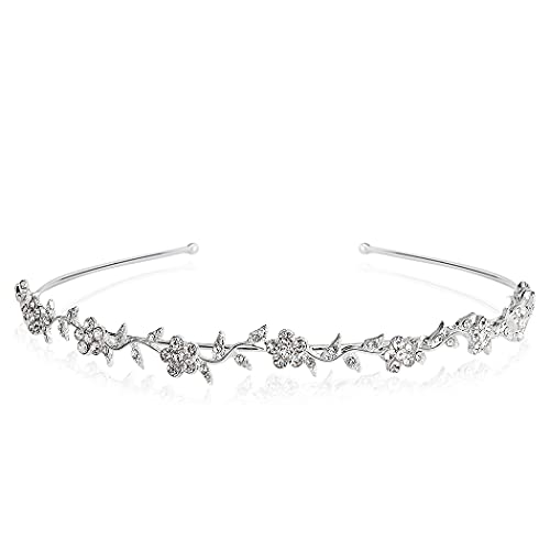 Aoprie Headband For Brides Wedding Silver Bridal Headpiece Fairy Crown Jewelry Band Bridesmaid Hairpiece Greek Rome Goddess Hair Accessories For Women #TOP26