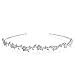 AOPRIE Headband for Brides Wedding Silver Bridal Headpiece Fairy Crown Jewelry Band Bridesmaid Hairpiece Greek Rome Goddess Hair Accessories for Women