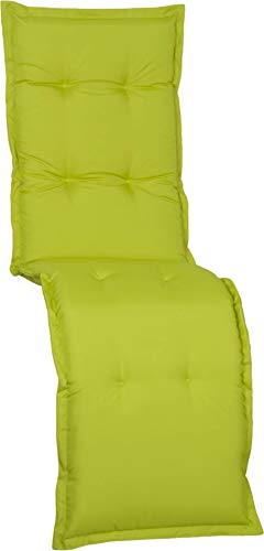 Preisvergleich Produktbild Beo Gartenstuhlkissen Nizza, Relaxliegen, 174x52x7cm - hellgrün wasserabweisend
