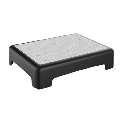 Non-Slip Half Step Stool, Mobility Step Stool, Non-Slip Half Step for Greater Mobility, 180 kg Load Capacity, Compact Step Ladder for Kitchen, Bathroom, Household, Car